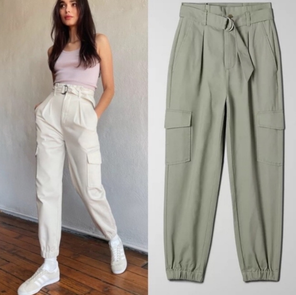 ARITZIA Sunday Best Gravity Pants- High Waist Paperbag Cargo Pants